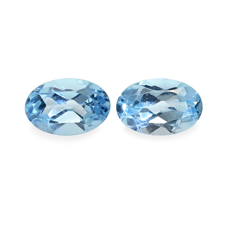 1.18 Ct.Tw. Sky Blue Topaz Pair from Brazil