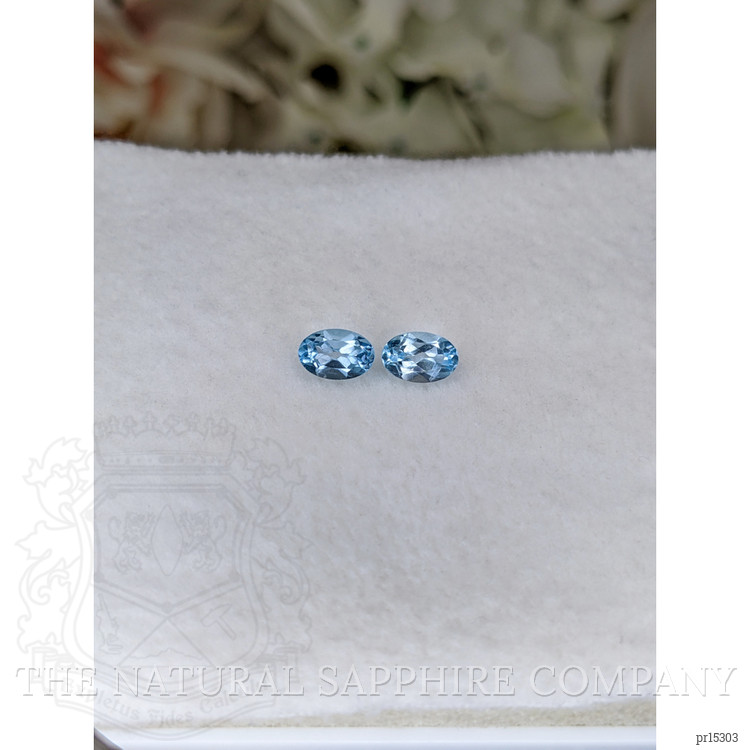 1.18 Ct.Tw. Sky Blue Topaz Pair from Brazil