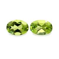 1.06 Ct.Tw.Total Carat Weight Yellowish Green Peridot Pair from Brazil Image