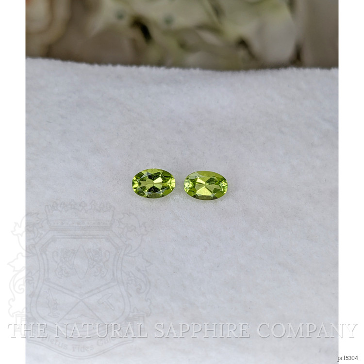 1.06 Ct.Tw. Yellowish Green Peridot Pair from Brazil