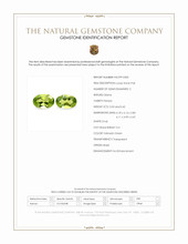 0.95 Ct.Tw.Total Carat Weight Yellowish Green Peridot Pair from Brazil Scan Report