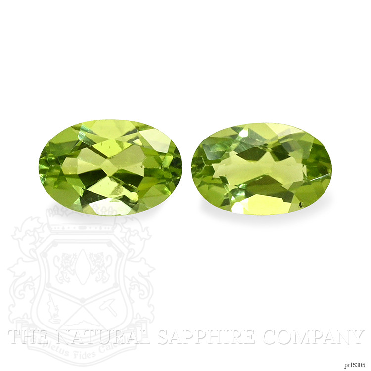 0.95 Ct.Tw. Yellowish Green Peridot Pair from Brazil