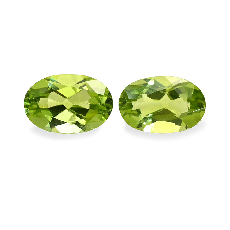 0.95 Ct.Tw. Yellowish Green Peridot Pair from Brazil
