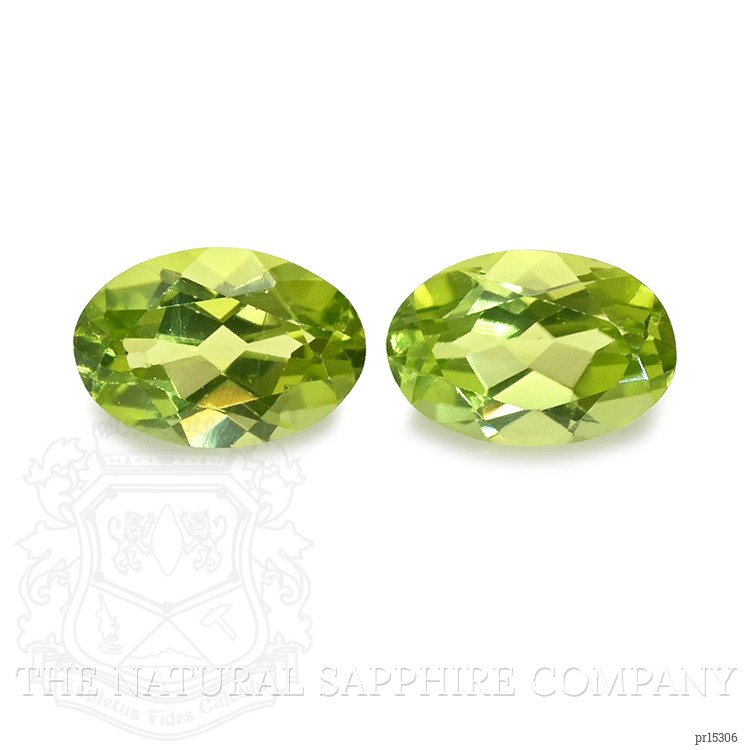 1.07 Ct.Tw. Yellowish Green Peridot Pair from Brazil