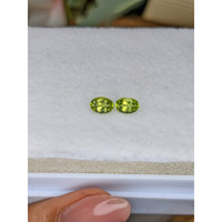 1.07 Ct.Tw.Total Carat Weight Yellowish Green Peridot Pair from Brazil Life Style