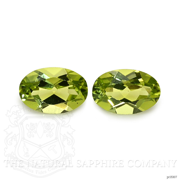 1.00 Ct.Tw. Yellowish Green Peridot Pair from Brazil