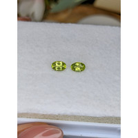 1.00 Ct.Tw.Total Carat Weight Yellowish Green Peridot Pair from Brazil Life Style