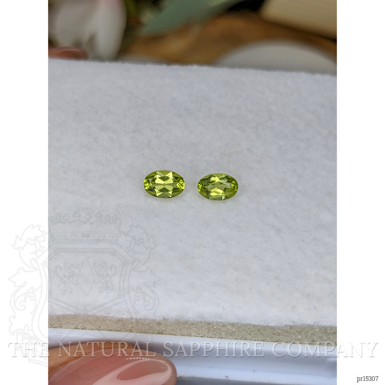 1.00 Ct.Tw. Yellowish Green Peridot Pair from Brazil