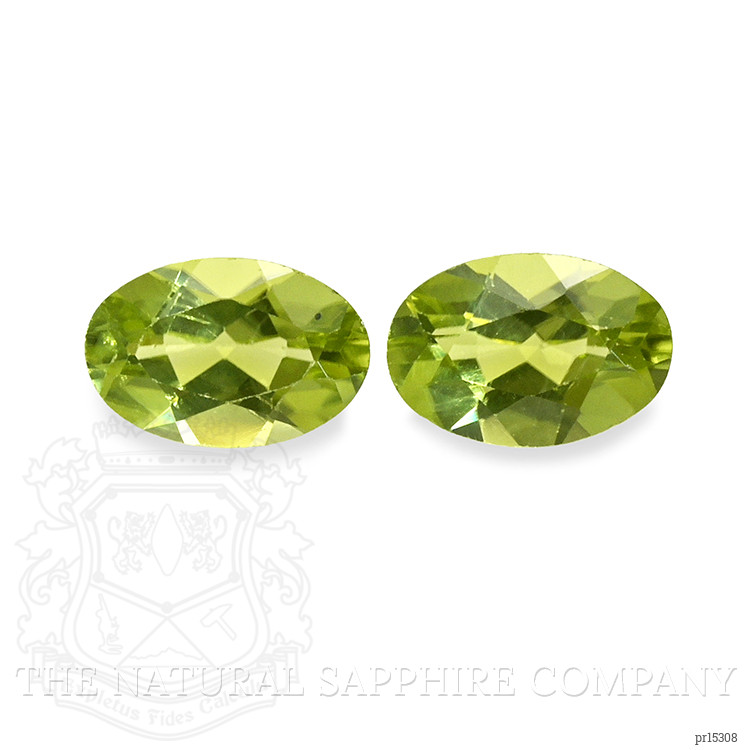 0.94 Ct.Tw. Yellowish Green Peridot Pair from Brazil