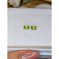 0.94 Ct.Tw.Total Carat Weight Yellowish Green Peridot Pair from Brazil Life Style