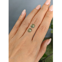 3.34 Ct.Tw.Total Carat Weight Cabochon Alexandrite Pair from Russia Life Style
