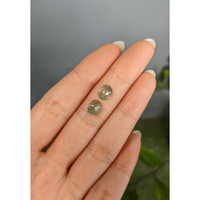 3.34 Ct.Tw.Total Carat Weight Cabochon Alexandrite Pair from Russia Life Style