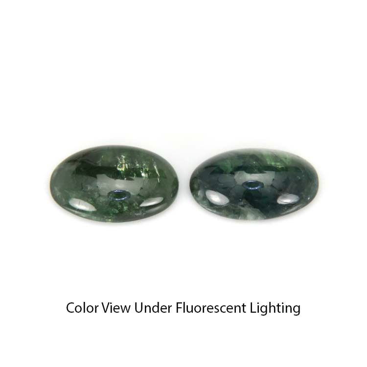 4.75 Ct.Tw. Cabochon Alexandrite Pair from Russia