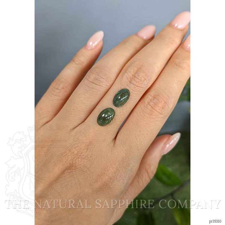 4.75 Ct.Tw. Cabochon Alexandrite Pair from Russia