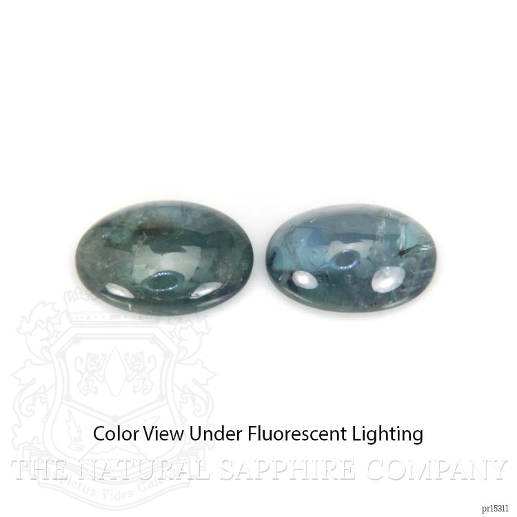 1.68 Ct.Tw. Cabochon Alexandrite Pair from Russia