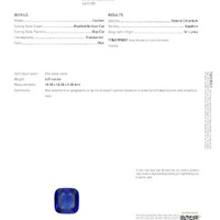 12.03&nbsp;Ct.Tw.Total Carat Weight Blue Sapphire Pair from Ceylon (Sri Lanka) Scan Report