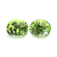 2.07&nbsp;Ct.Tw.Total Carat Weight Green (Lime Green) Peridot Pair from Pakistan Video