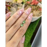 2.07&nbsp;Ct.Tw.Total Carat Weight Green (Lime Green) Peridot Pair from Pakistan Life Style