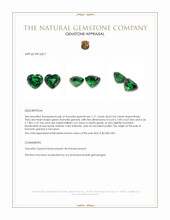 3.75 Ct.Tw.Total Carat Weight Tsavorite Garnet Pair from Tanzania Appraisal