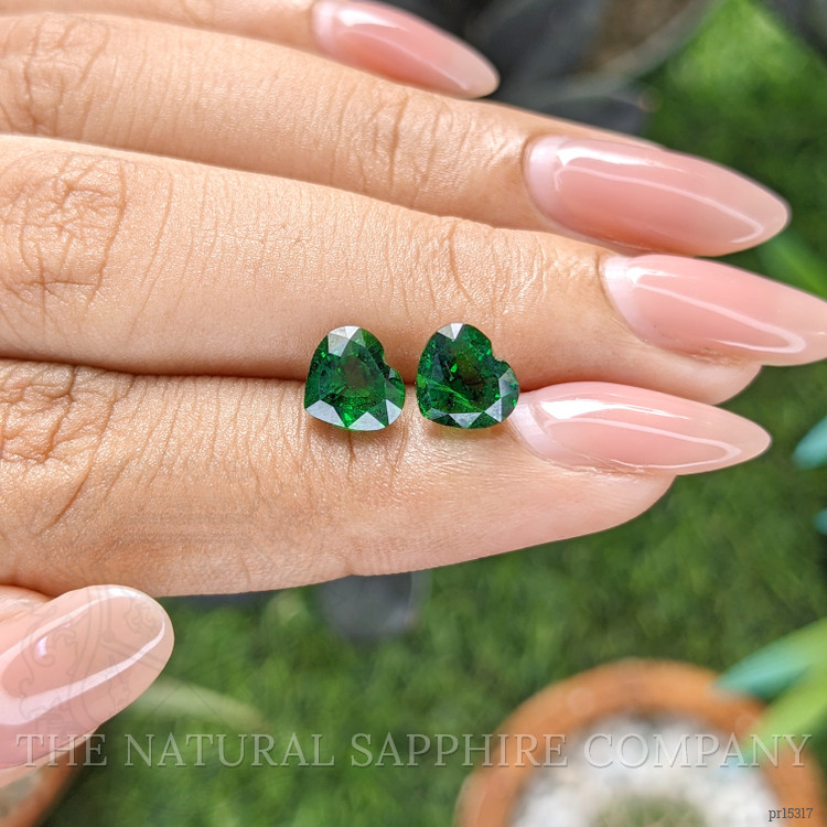 3.75 Ct.Tw. Tsavorite Garnet Pair from Tanzania