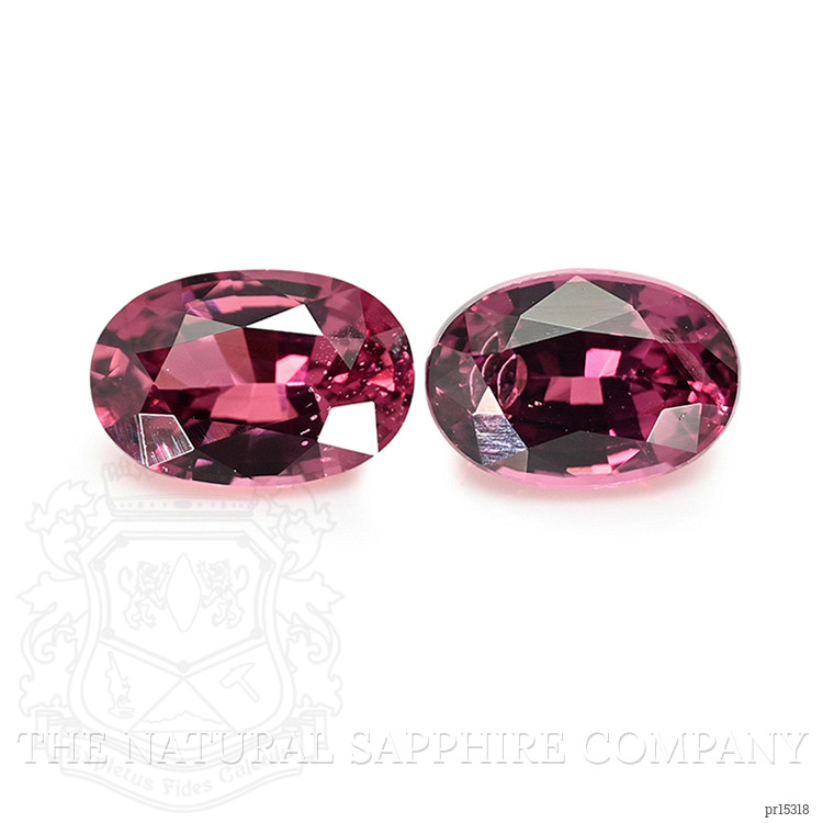 1.56 Ct.Tw. Purplish Pink Rhodolite Garnet Pair from Ceylon (Sri Lanka)
