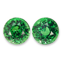 5.15 Ct.Tw.Total Carat Weight Tsavorite Garnet Pair from Kenya Video