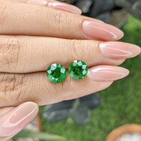 5.15 Ct.Tw.Total Carat Weight Tsavorite Garnet Pair from Kenya Life Style