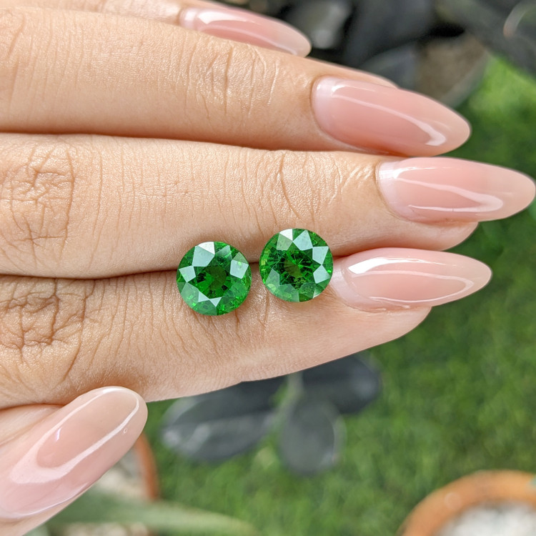 5.15 Ct.Tw. Tsavorite Garnet Pair from Kenya