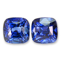 6.06&nbsp;Ct.Tw.Total Carat Weight Blue Sapphire Pair from Ceylon (Sri Lanka) Video