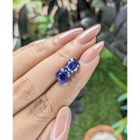 6.06&nbsp;Ct.Tw.Total Carat Weight Blue Sapphire Pair from Ceylon (Sri Lanka) Life Style