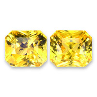 5.07&nbsp;Ct.Tw.Total Carat Weight Yellow Sapphire Pair from Ceylon (Sri Lanka) Video
