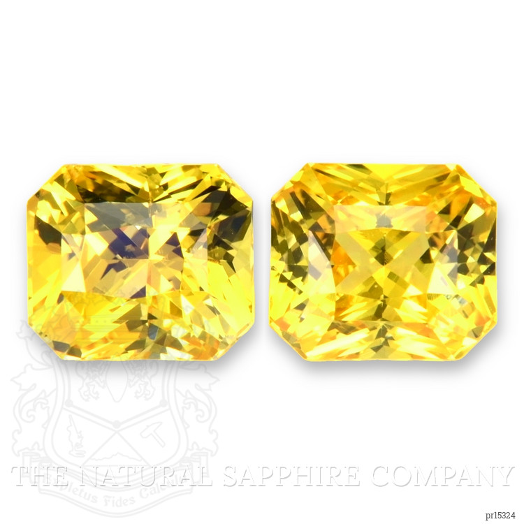 5.07 Ct.Tw. Yellow Sapphire Pair from Ceylon (Sri Lanka)