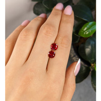 2.83&nbsp;Ct.Tw.Total Carat Weight Ruby Pair from Burma (Myanmar) Life Style