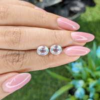 2.56 Ct.Tw.Total Carat Weight Rainbow Moonstone Pair from Tanzania Life Style