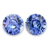 0.95&nbsp;Ct.Tw.Total Carat Weight Blue Sapphire Pair from Ceylon (Sri Lanka) Video