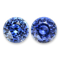 1.16&nbsp;Ct.Tw.Total Carat Weight Blue Sapphire Pair from Ceylon (Sri Lanka) Video
