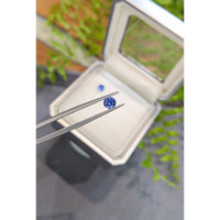 1.16&nbsp;Ct.Tw.Total Carat Weight Blue Sapphire Pair from Ceylon (Sri Lanka) Life Style