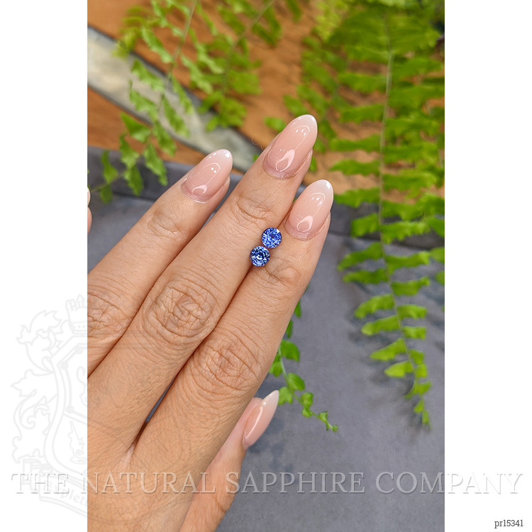 1.16 Ct.Tw. Blue Sapphire Pair from Ceylon (Sri Lanka)