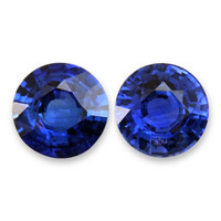 1.25&nbsp;Ct.Tw.Total Carat Weight Blue Sapphire Pair from Ceylon (Sri Lanka) Video
