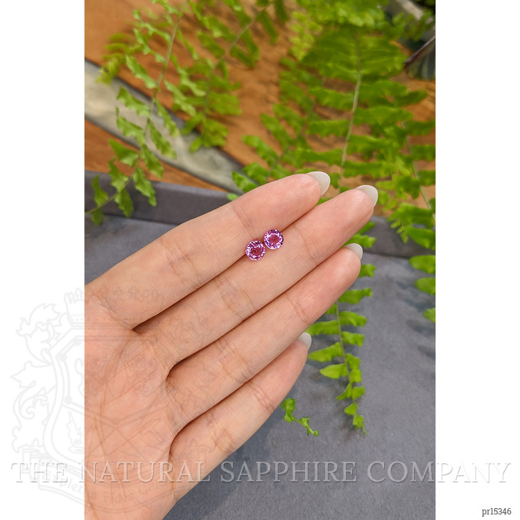 1.54 Ct.Tw. Pink Sapphire Pair from Ceylon (Sri Lanka)