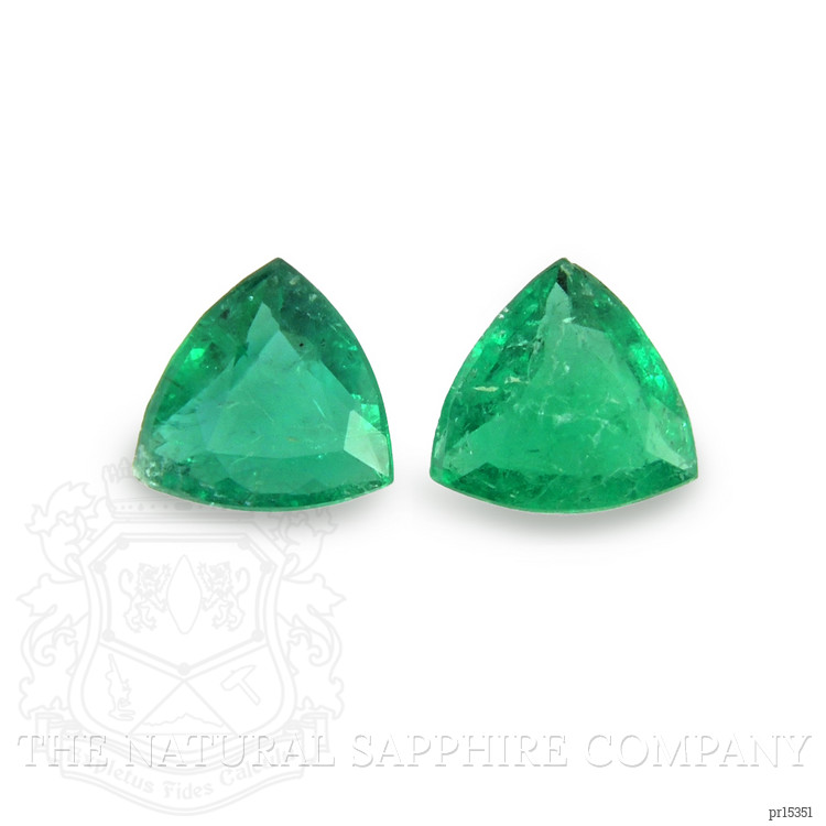 0.83 Ct.Tw. Emerald Pair from Zambia