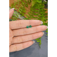 0.83&nbsp;Ct.Tw.Total Carat Weight Emerald Pair from Zambia Life Style