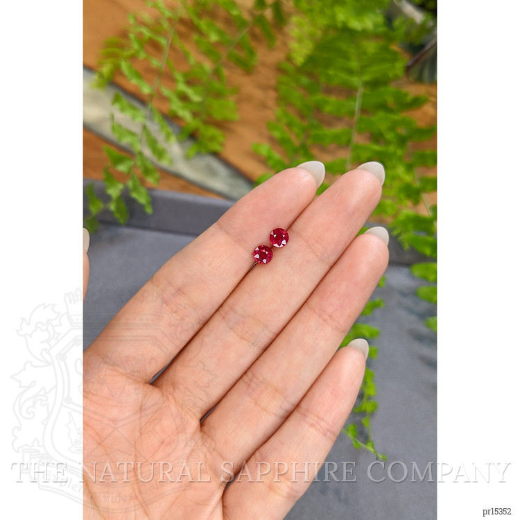 0.99 Ct.Tw. Ruby Pair from Mozambique