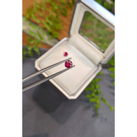 1.29&nbsp;Ct.Tw.Total Carat Weight Purplish Red Ruby Pair from Mozambique Life Style