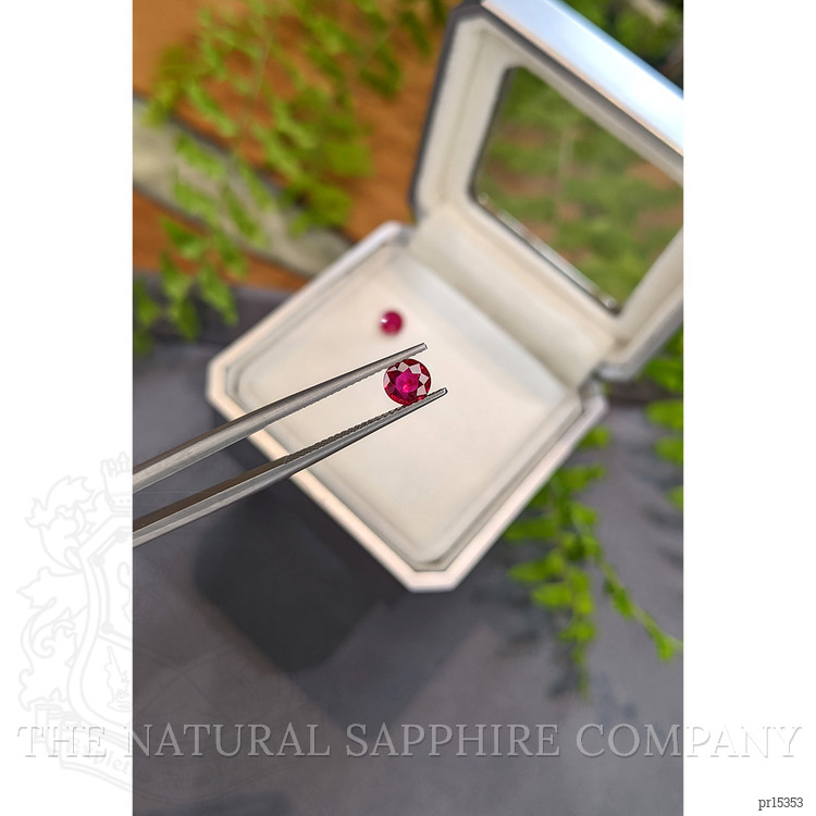 1.29 Ct.Tw. Purplish Red Ruby Pair from Mozambique