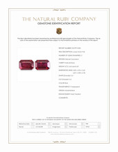 1.32&nbsp;Ct.Tw.Total Carat Weight Ruby Pair from Mozambique Scan Report