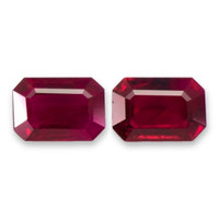 1.53 Ct.Tw.Total Carat Weight Ruby Pair from Mozambique Video