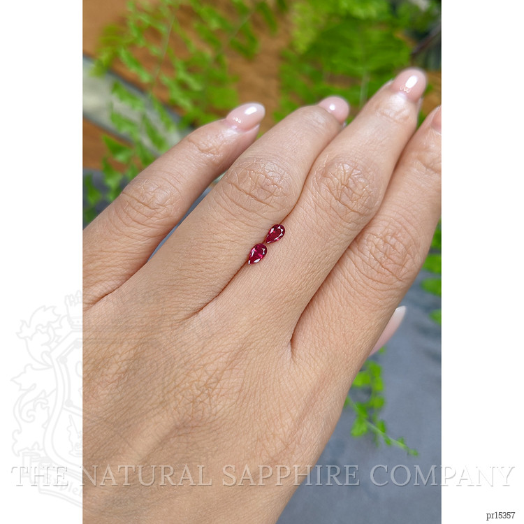 0.41 Ct.Tw. Ruby Pair from Mozambique
