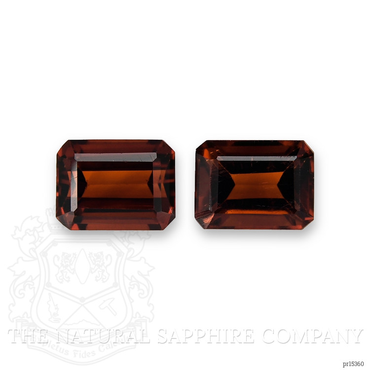 3.50 Ct.Tw. Brown Citrine Pair from Brazil