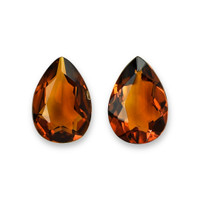 2.92 Ct.Tw.Total Carat Weight Madeira (Reddish Orange) Citrine Pair from Brazil Video